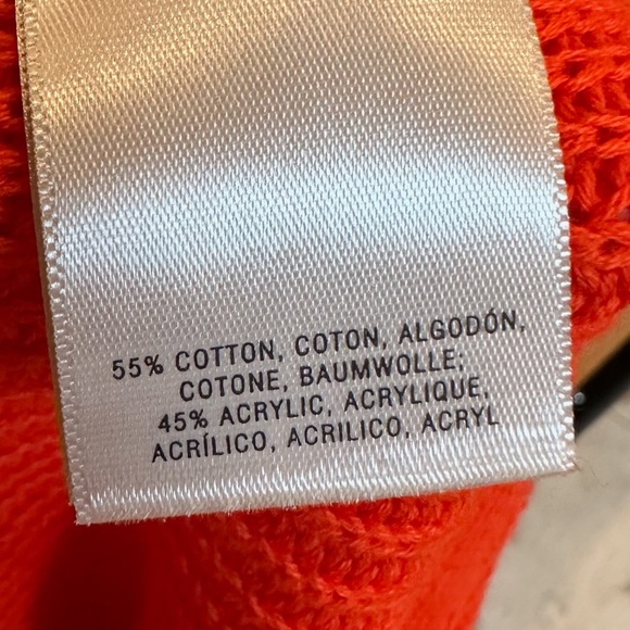 MOTH Orange Woven Sweater Top - Picture 4 of 4